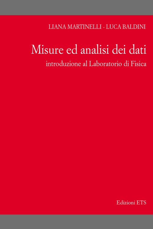 Copertina &middot; Misure ed analisi di dati