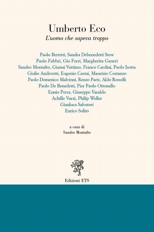 Copertina &middot; Umberto Eco.