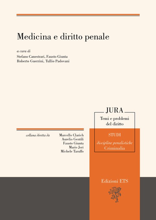 Copertina &middot; Medicina e diritto penale
