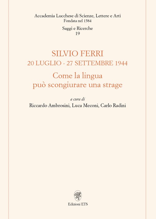 Copertina &middot; Silvio Ferri 20 luglio - 27 settembre 1944