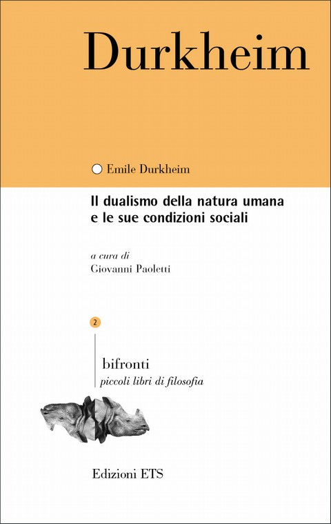 Copertina &middot; Il dualismo della natura umana e le sue condizioni sociali