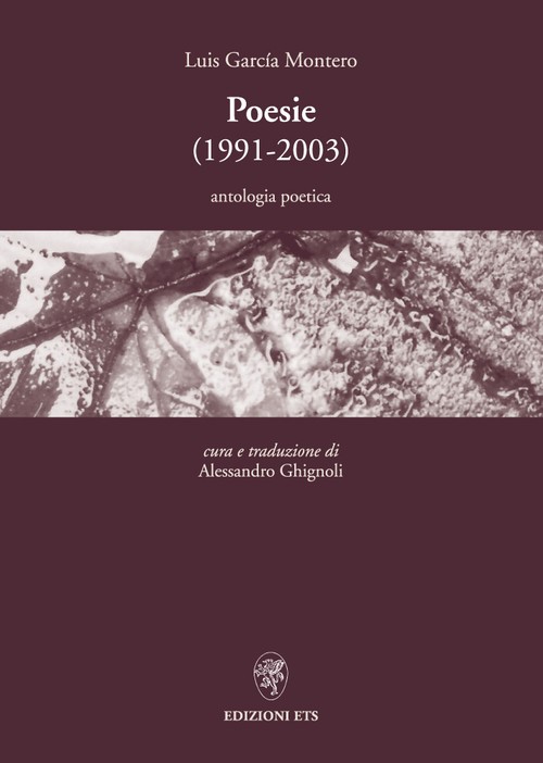 Copertina &middot; Poesie