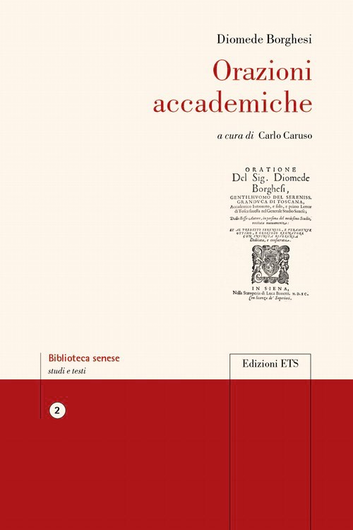 Copertina &middot; Orazioni accademiche
