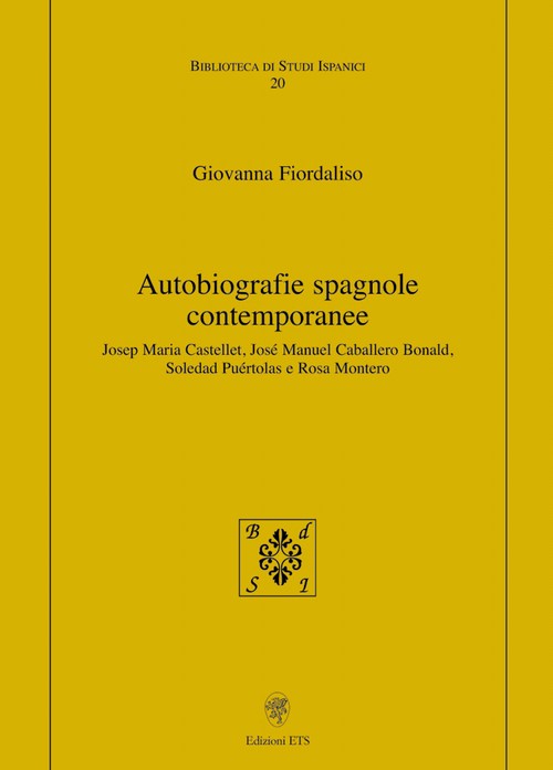 Copertina &middot; Autobiografie spagnole contemporanee