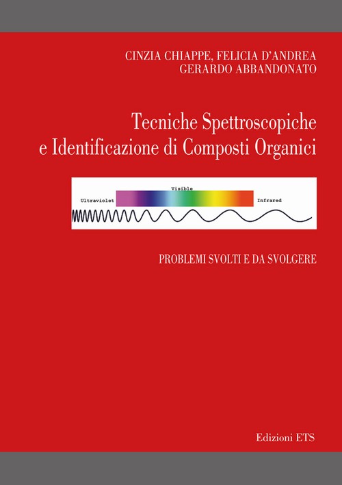 Copertina &middot; Tecniche Spettroscopiche e Identificazione di Composti Organici