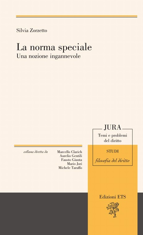 Copertina &middot; La norma speciale