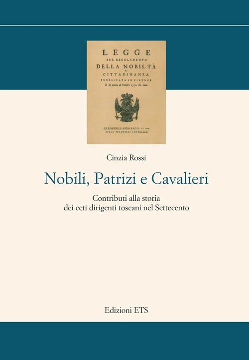 Copertina &middot; Nobili, Patrizi e Cavalieri