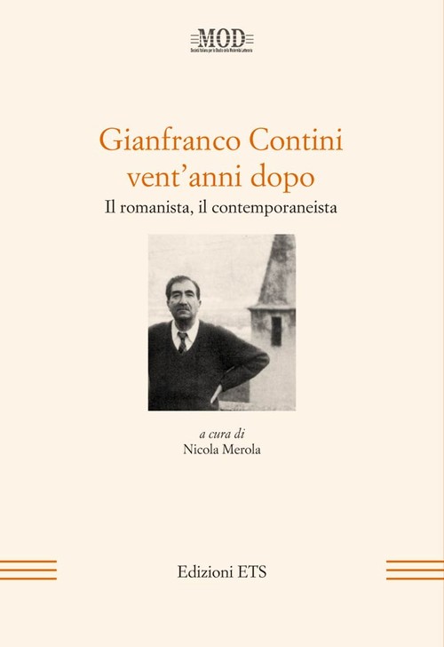 Copertina &middot; Gianfranco Contini vent'anni dopo