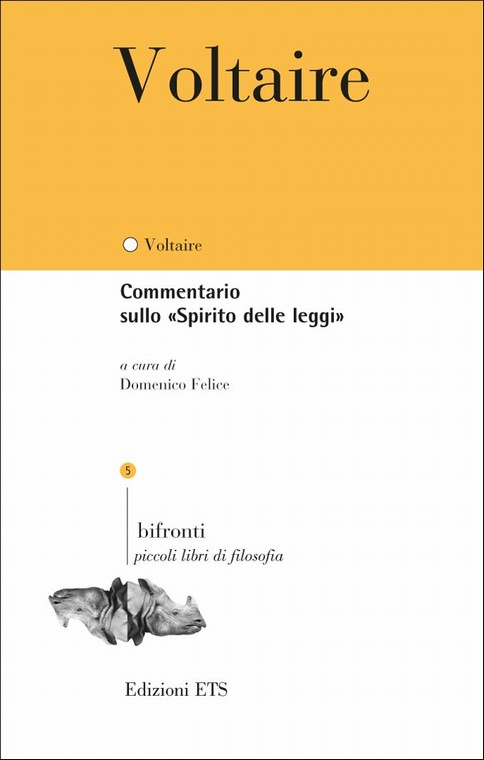 Copertina &middot; Commentario sullo «Spirito delle leggi»