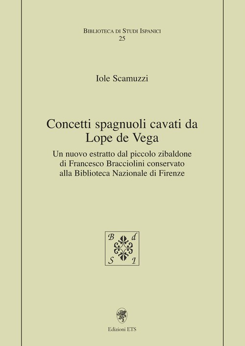Copertina &middot; Concetti spagnuoli cavati da Lope de Vega