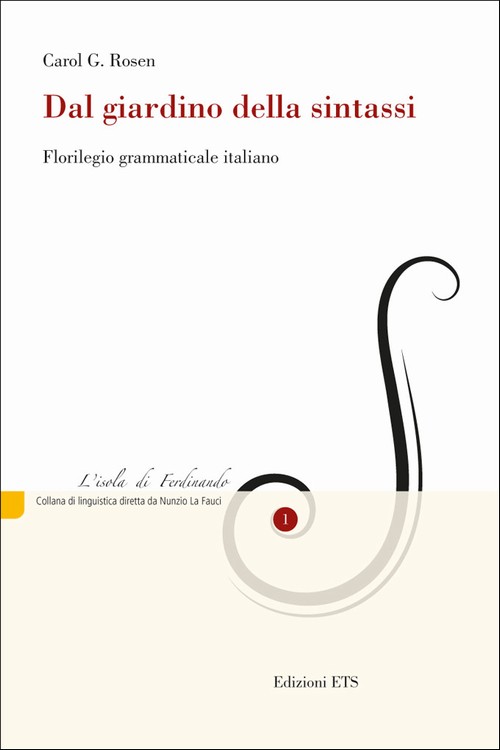 Copertina &middot; Dal giardino della sintassi