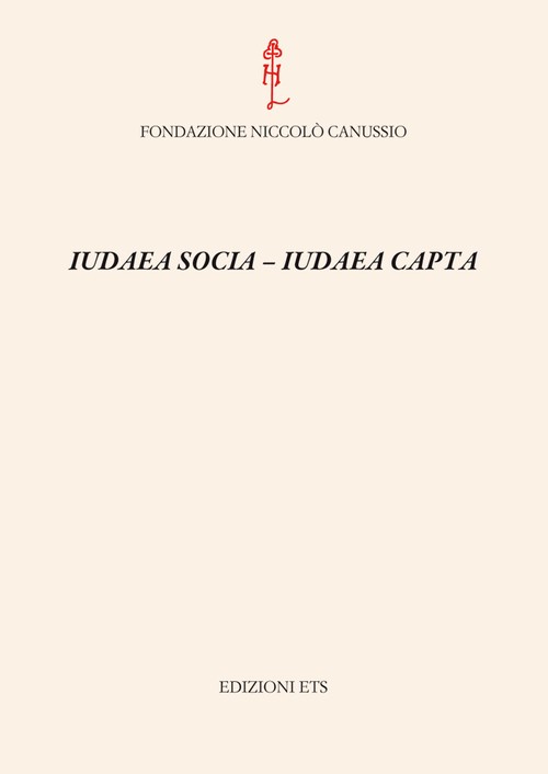 Copertina &middot; Iudaea socia - Iudaea capta