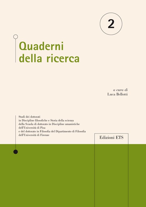 Copertina &middot; Quaderni della ricerca - 2