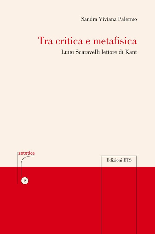Copertina &middot; Tra critica e metafisica