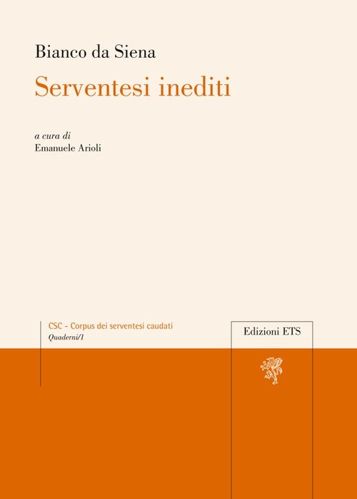Copertina &middot; Serventesi inediti