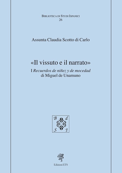Copertina &middot; &laquo;Il vissuto e il narrato&raquo;