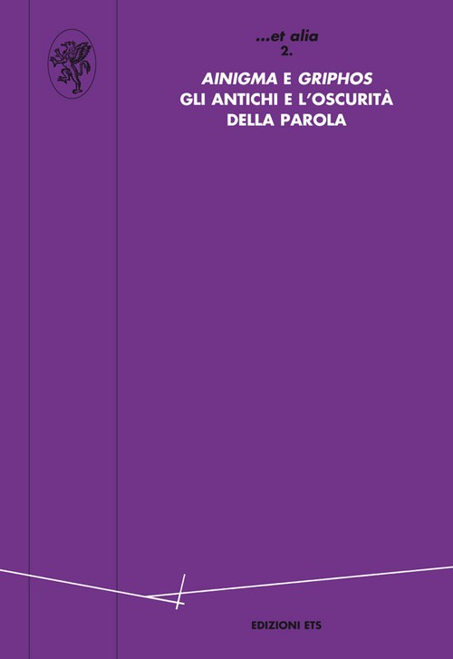 Copertina &middot; <i>Ainigma</i> e <i>Griphos</i>