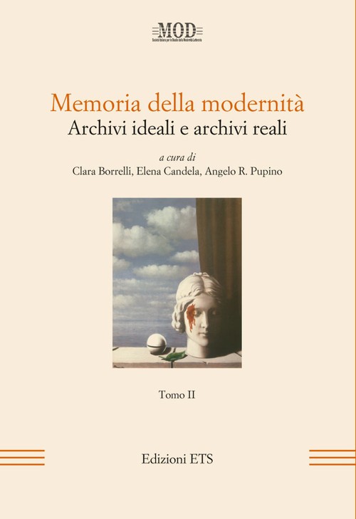 Copertina &middot; Memoria della modernit&agrave;