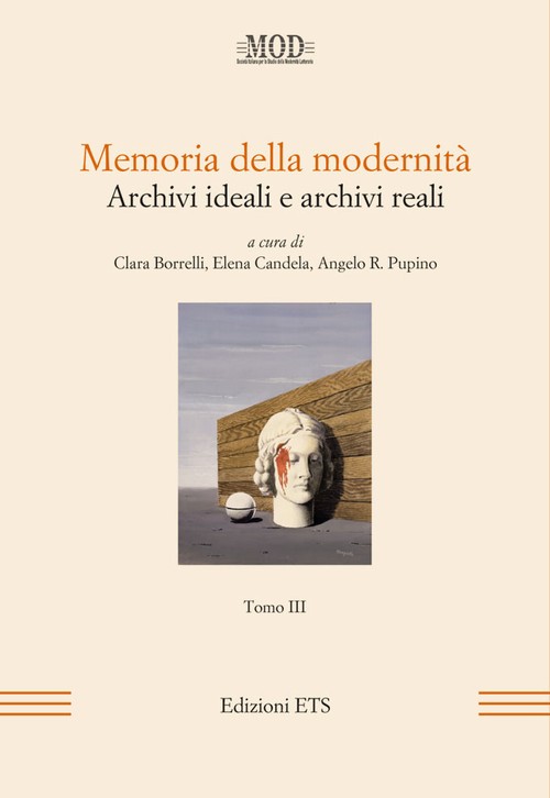 Copertina &middot; Memoria della modernit&agrave;