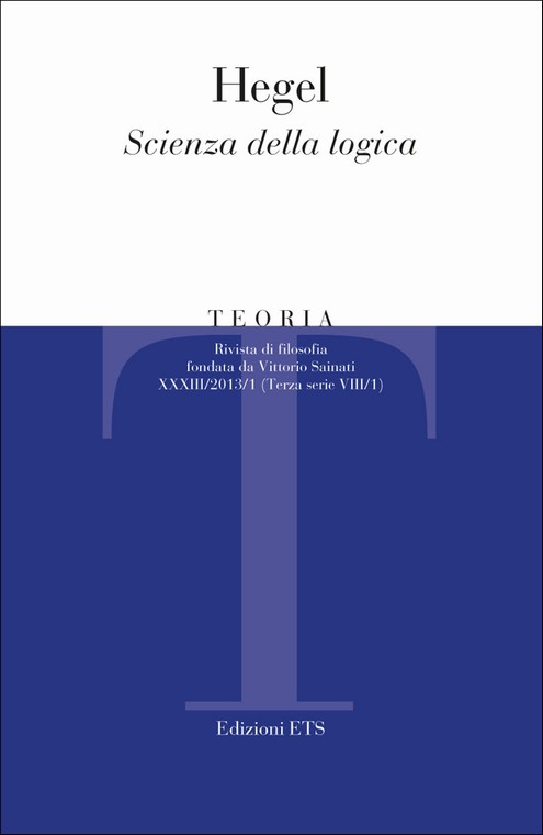 Copertina &middot; Teoria 2013-1 Hegel