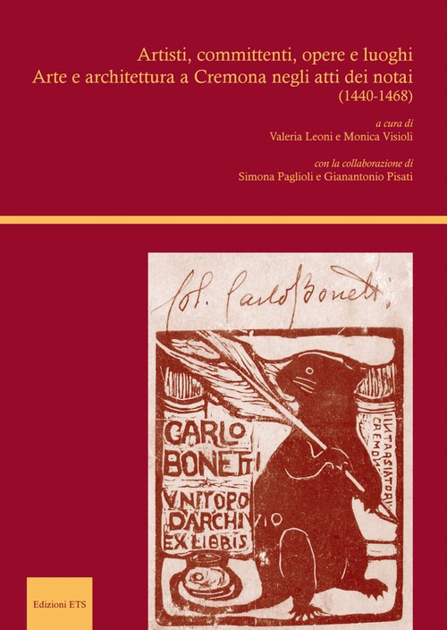 Copertina &middot; Artisti, committenti, opere e luoghi