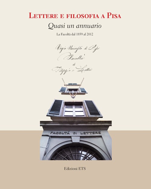 Copertina &middot; Lettere e filosofia a Pisa