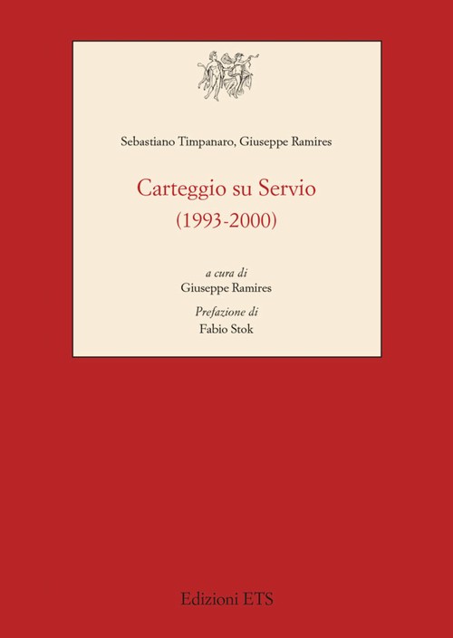 Copertina &middot; Carteggio su Servio