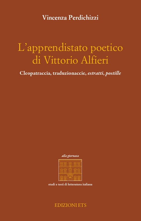 Copertina &middot; L'apprendistato poetico di Vittorio Alfieri