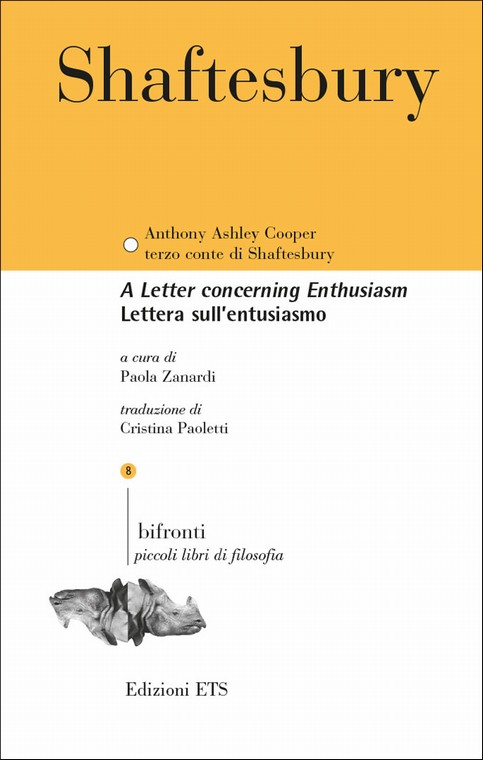 Copertina &middot; Lettera sull'entusiasmo