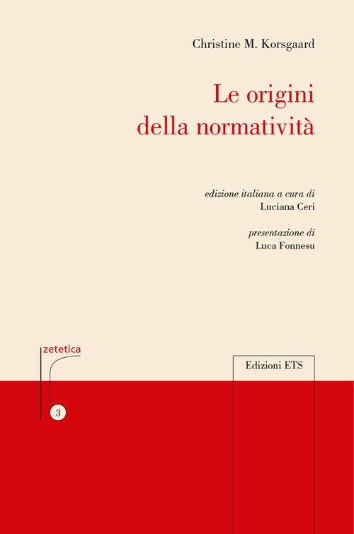 Copertina &middot; Le origini della normatività
