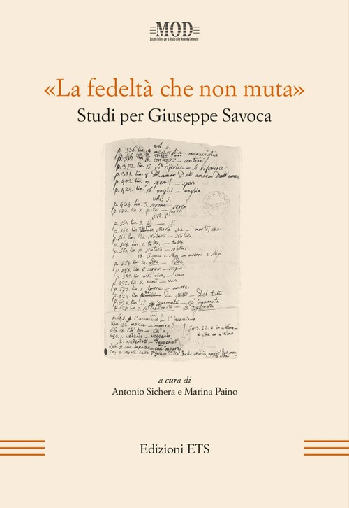 Copertina &middot; &laquo;La fedelt&agrave; che non muta&raquo;