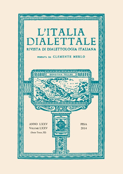 Copertina &middot; L'Italia dialettale