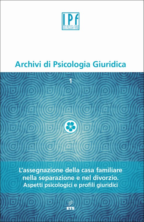 Copertina &middot; Archivi di Psicologia Giuridica - 1