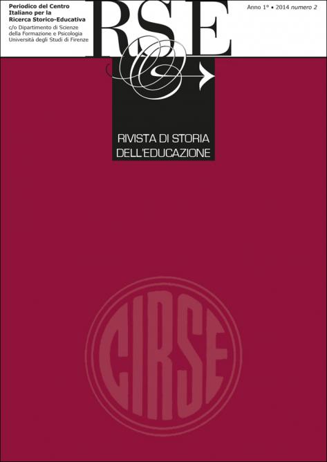 Copertina &middot; Rivista di storia dell&rsquo;educazione