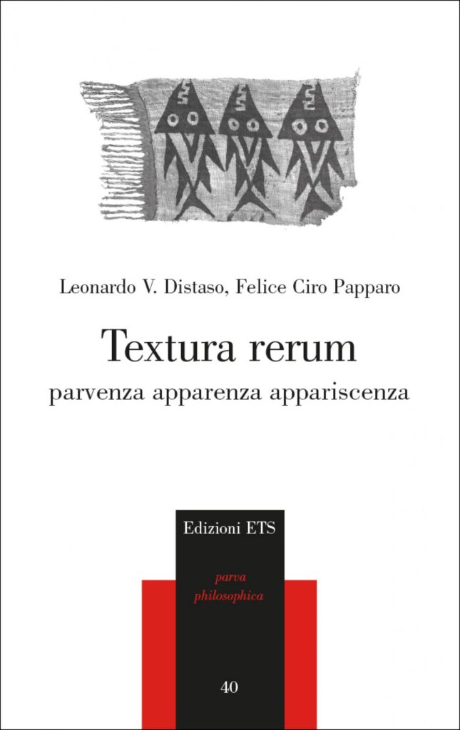 Copertina &middot; Textura rerum
