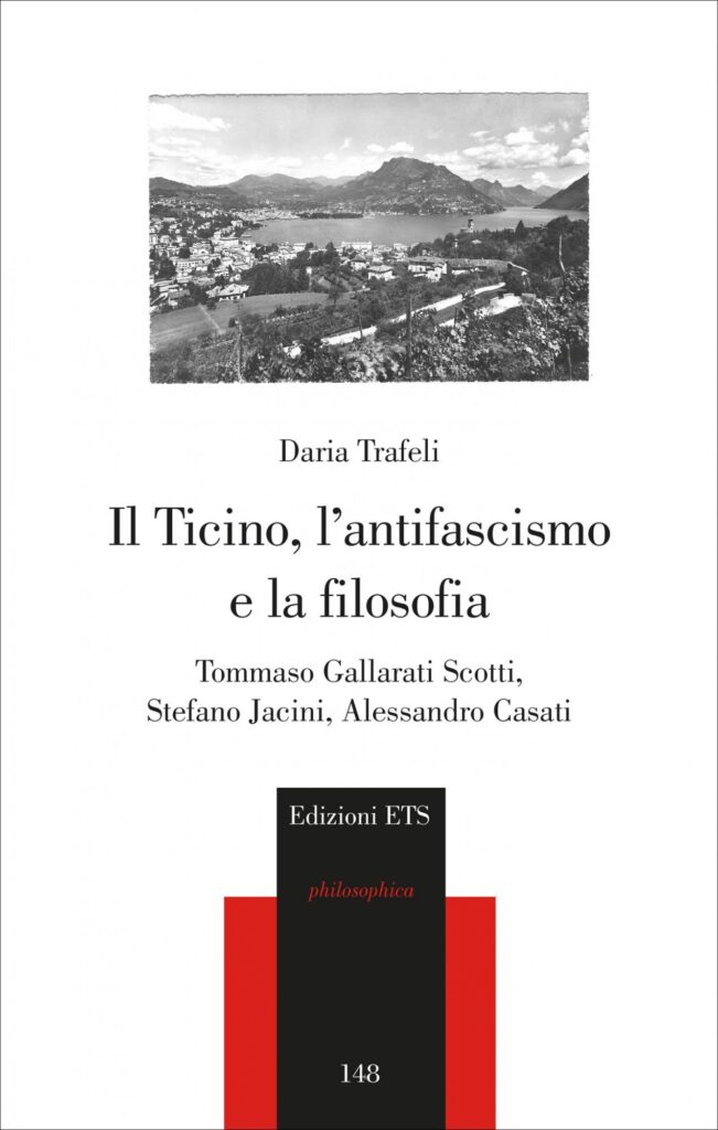 Copertina &middot; Il Ticino, l’antifascismo e la filosofia