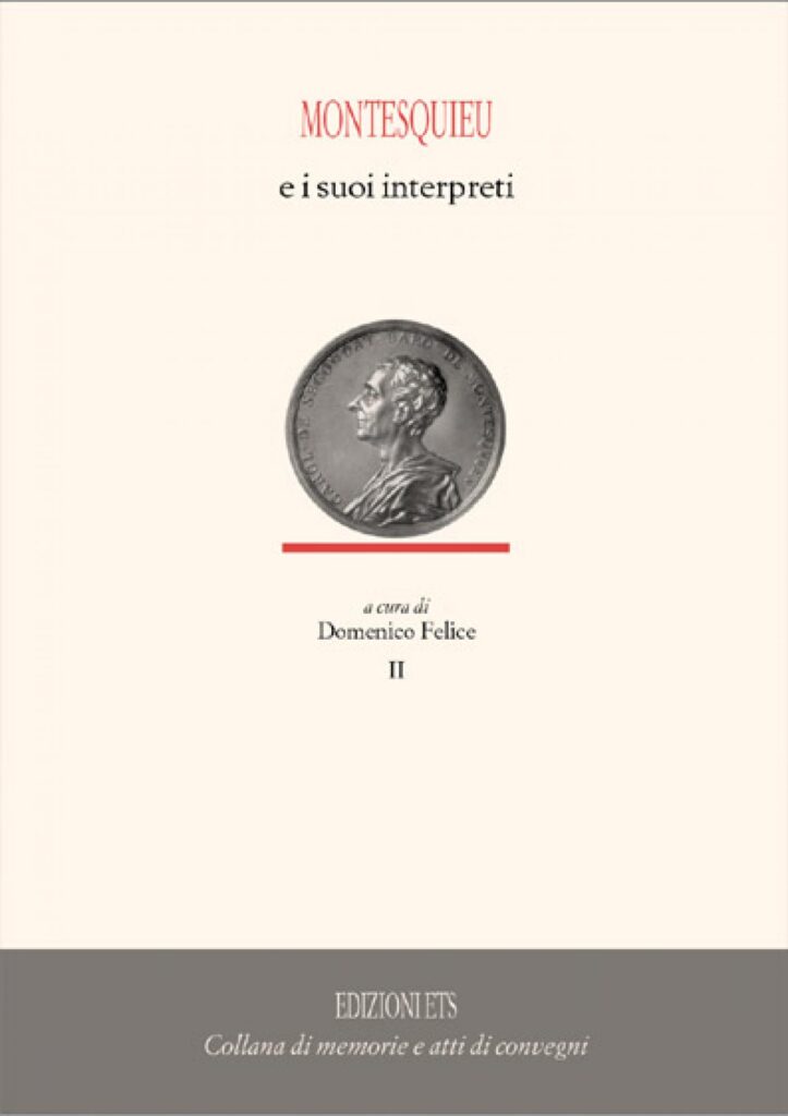 Copertina &middot; Montesquieu e i suoi interpreti I - II