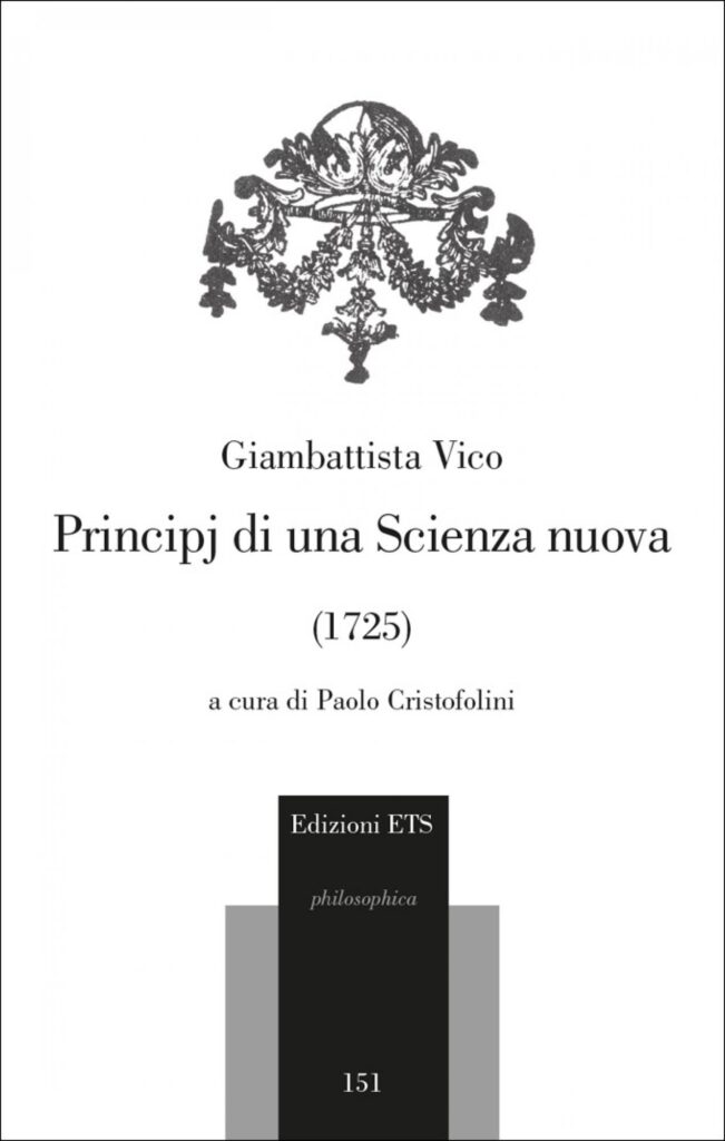 Copertina &middot; Principj di una Scienza nuova
