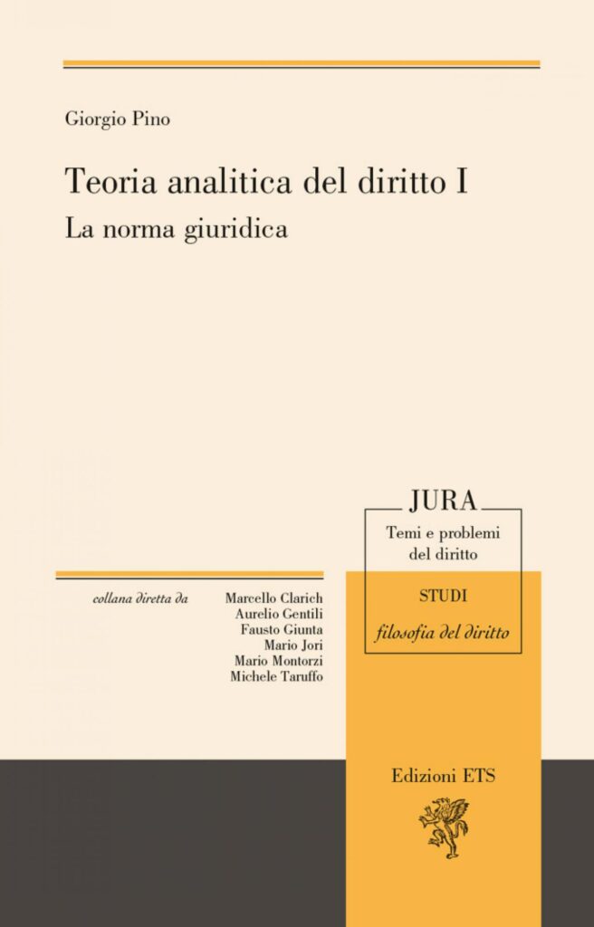 Copertina &middot; Teoria analitica del diritto I