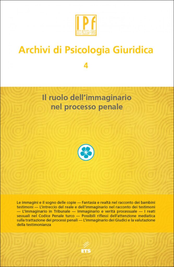 Copertina &middot; Archivi di Psicologia Giuridica &ndash; 4
