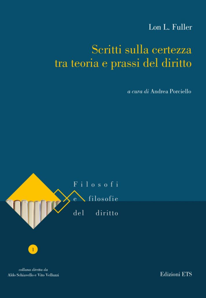 Copertina &middot; Scritti sulla certezza tra teoria e prassi del diritto
