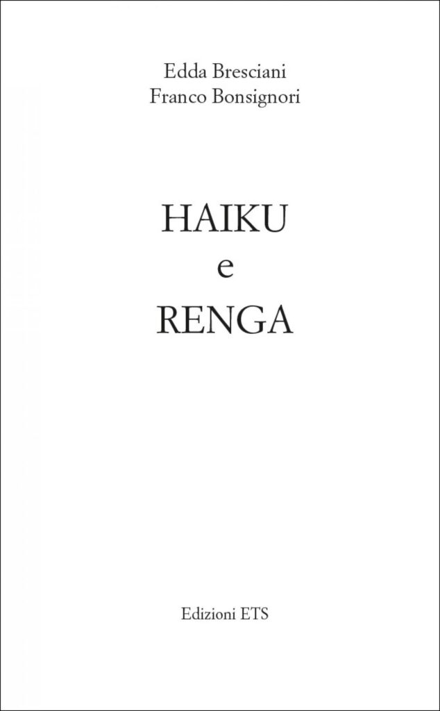 Copertina &middot; Haiku e Renga