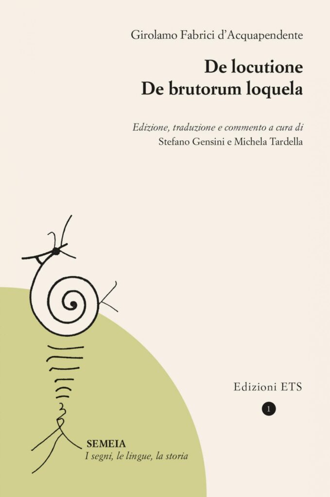 Copertina &middot; De locutione. De brutorum loquela