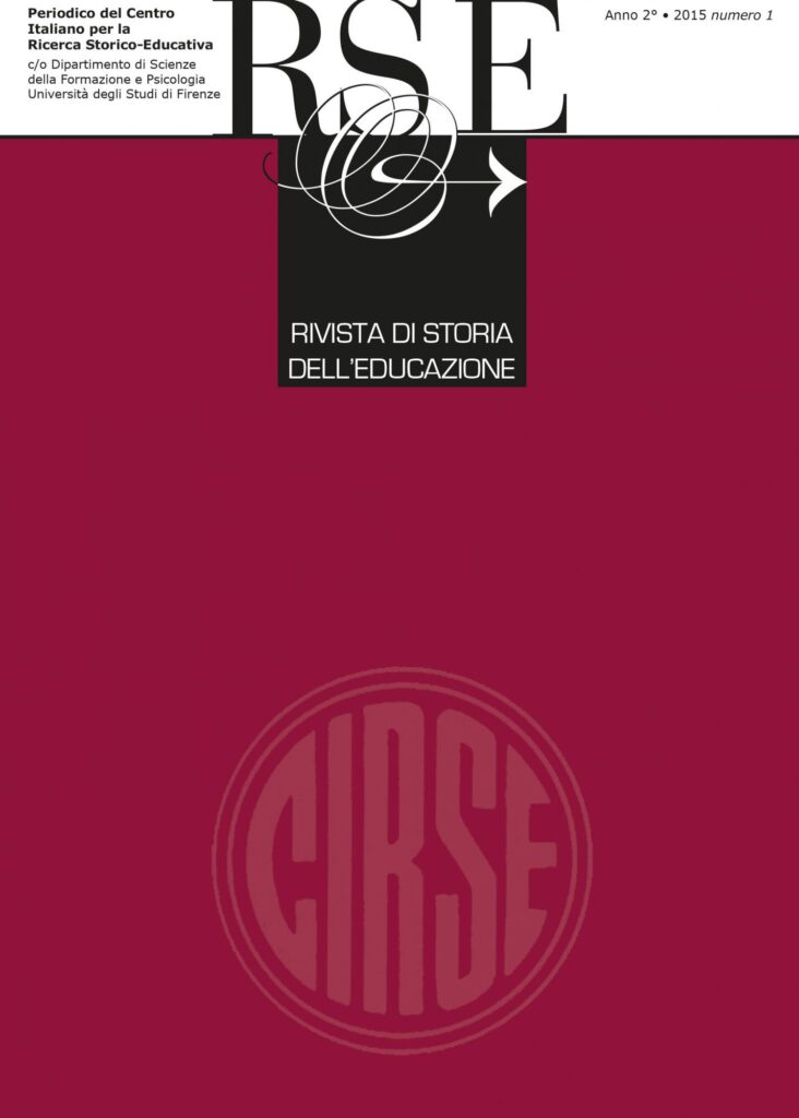 Copertina &middot; Rivista di storia dell’educazione