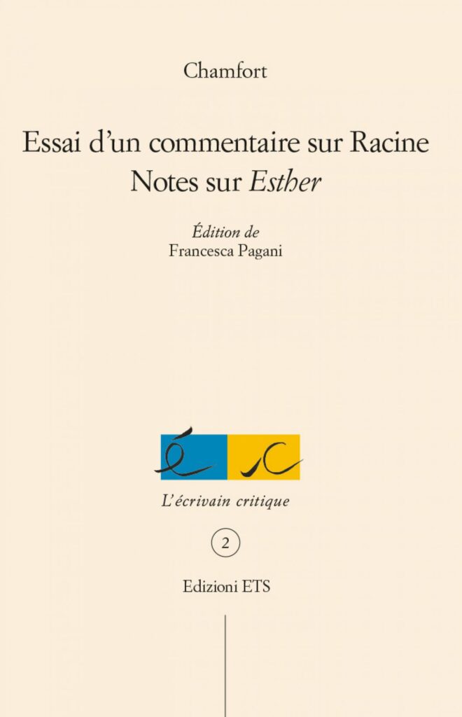 Copertina &middot; Essai d’un commentaire sur Racine