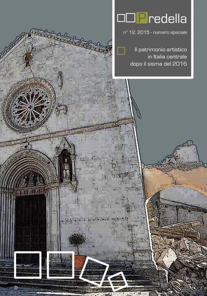 Copertina &middot; Il patrimonio artistico in Italia centrale dopo il sisma del 2016