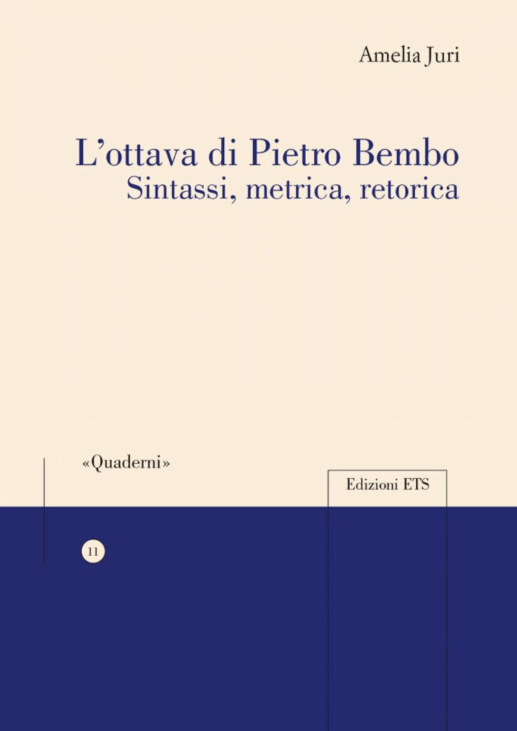 Copertina &middot; L’ottava di Pietro Bembo