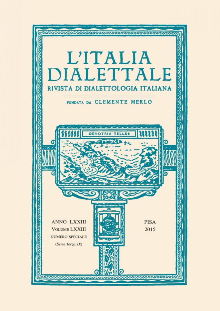Copertina &middot; L'Italia dialettale