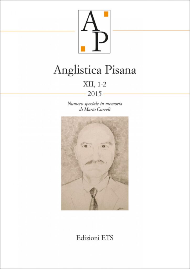 Copertina &middot; Anglistica Pisana