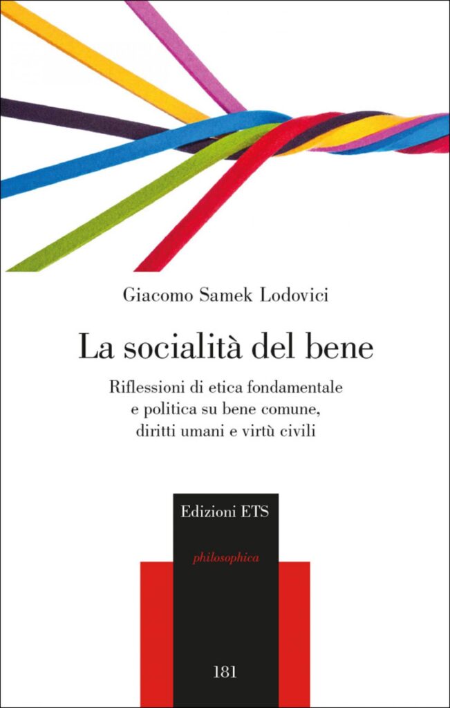 Copertina &middot; La socialit&agrave; del bene